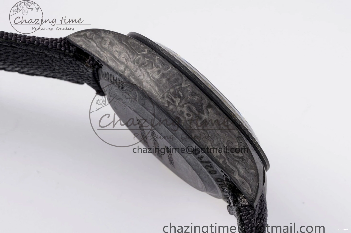 and Daytona Bezel Edition A7750 Black Gold DIWF Nylon Case DIW Carbon Black on Strap Dial 0117